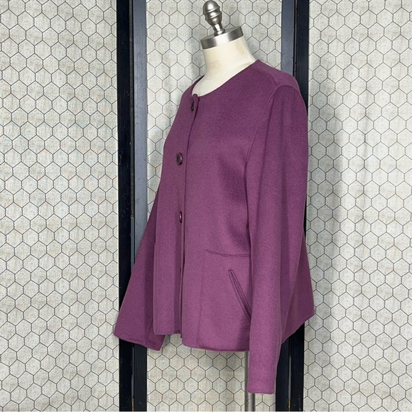 J. Jill Wool, Angora Rabbit Hair, & Nylon Blend Button Down Jacket - Picture 2 of 14